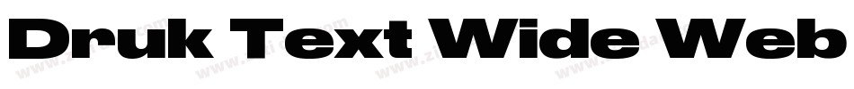 Druk Text Wide Web S字体转换